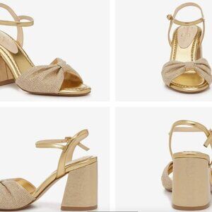 Gold Heels Size 9.5 (Jessica Simpson Rozin Sandal)